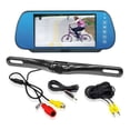 thumbnail image 1 of PYLE PLCM7800 - Rearview Backup Camera & Monitor Parking/Reverse Assist System, License Plate Mount Waterproof Night Vision Cam, 7'' Display Built-into Mirror Assembly, Swivel Angle Adjustable, 1 of 4