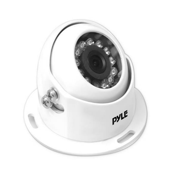 PYLE PLCMRV9W - Rearview Backup Parking Reverse Camera for Trucks and RVs - Heavy Duty Waterproof Housing and Night Vision IR LEDs - Includes 50' 4 Pin Cable