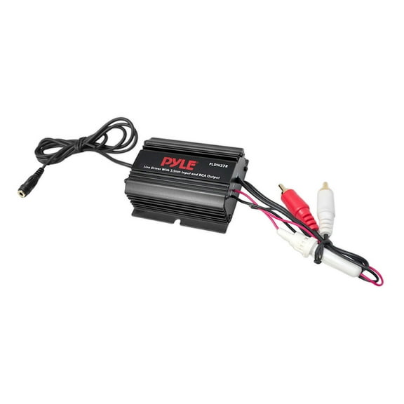 PYLE PLDN37R - Ground Loop Isolator / Audio Line Driver with 3.5mm Female to RCA Stereo Male AudioPYLE PLDN37R Audio Ground Loop Isolator/Audio Line Driver with 3.5mm (1/8") to RCA Stereo
