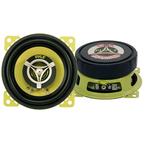 PYLE PLG4.2 - PYLE Gear 4'' -inch Coaxial Car Speaker Pair - 2-Way Vehicle Speakers, 140 Watt MAX