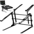 thumbnail image 1 of PYLE PLPTS38 - Universal Dual Device Laptop Stand, Sound Equipment DJ Mixing Workstation, 1 of 7