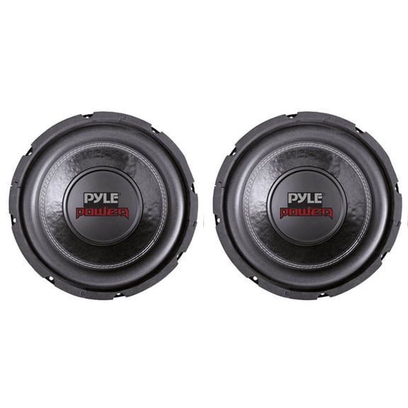 PYLE PLPW6D 6" Dual Voice Coil 4-Ohm Black Car Stereo Audio Subwoofers (2 Pack)
