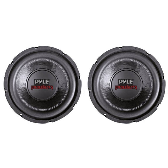 PYLE PLPW6D 6" Dual Voice Coil 4-Ohm Black Car Stereo Audio Subwoofers (2 Pack)