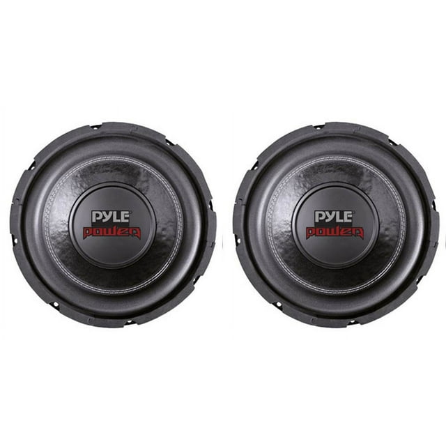 PYLE PLPW6D 6" Dual Voice Coil 4-Ohm Black Car Stereo Audio Subwoofers (2 Pack)