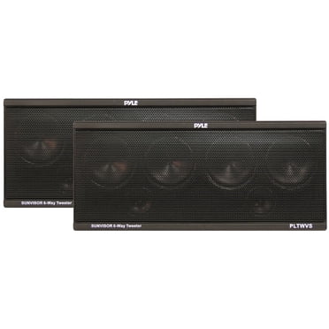 Pyle 6-Way Sunvisor Mount 200 Watt Tweeter Speaker System (Pair) - Model PLTWVS, 100W RMS