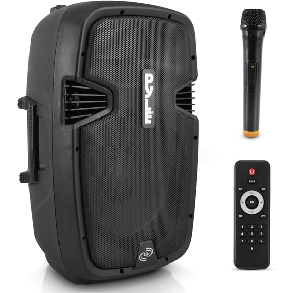 PYLE PPHP1241WMU - Wireless & Portable Bluetooth Loudspeaker - Active PA Speaker System Kit, Built-in Rechargeable Battery (12" Subwoofer, 1000 Watt)