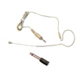 thumbnail image 1 of PYLE-PRO Over Ear Boom Microphone Headset - Professional Hands Free Omnidirectional Wired Audio Condenser Microphone Headset w/ 3.5mm / 1/4" Adapter, 1.2m Cable, and Windscreen - PMEM1 (Beige), 1 of 2