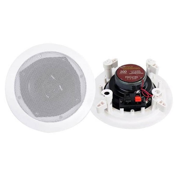 PYLE PRO PDIC61RD 6.5'' 200W 2-Way In-Ceiling/Wall Speaker System (12 Pack)