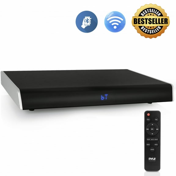 PYLE PSBV630HDBT - Bluetooth HD Tabletop TV Sound Base Soundbar Digital Speaker System, with HDMI Connection