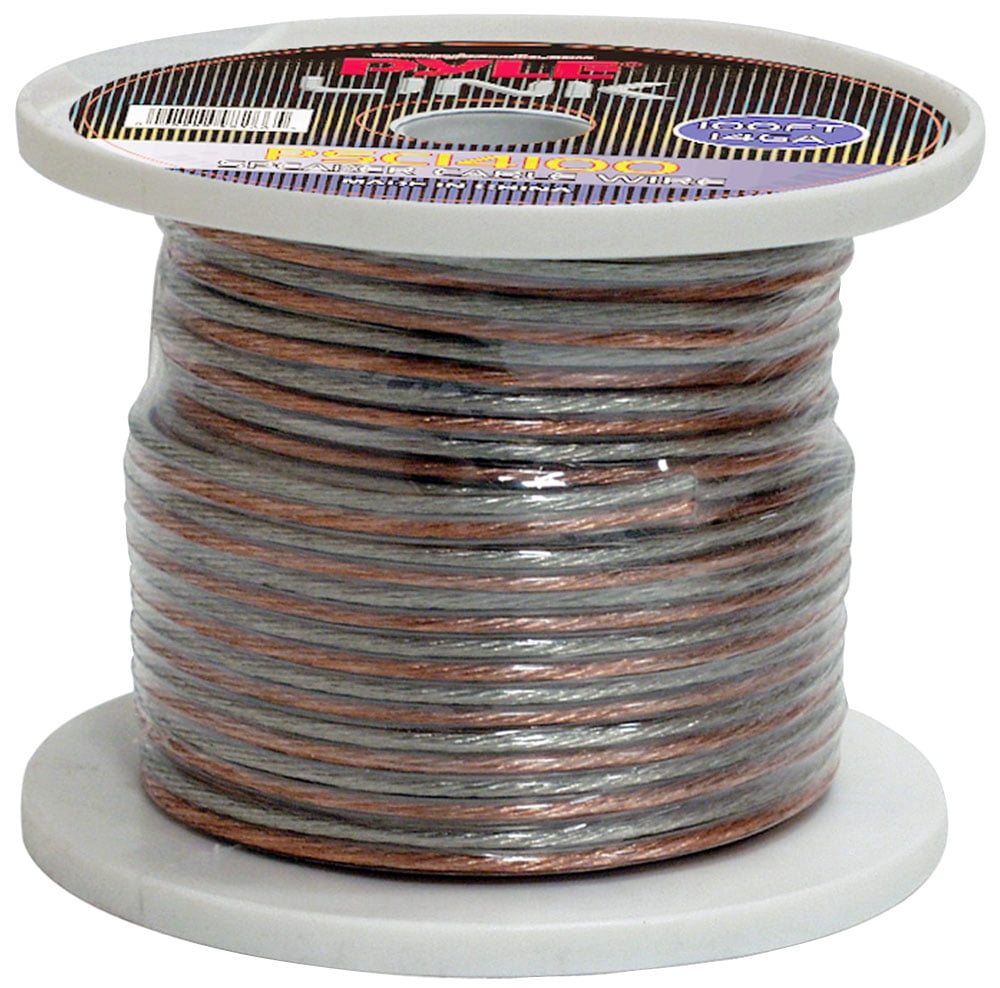 PYLE PSC14100 - 14 Gauge 100 ft. Spool of High Quality Speaker Zip Wire