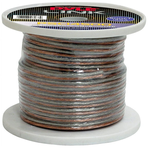 PYLE PSC14500 - 14 Gauge 500 ft. Spool of High Quality Speaker Zip Wire
