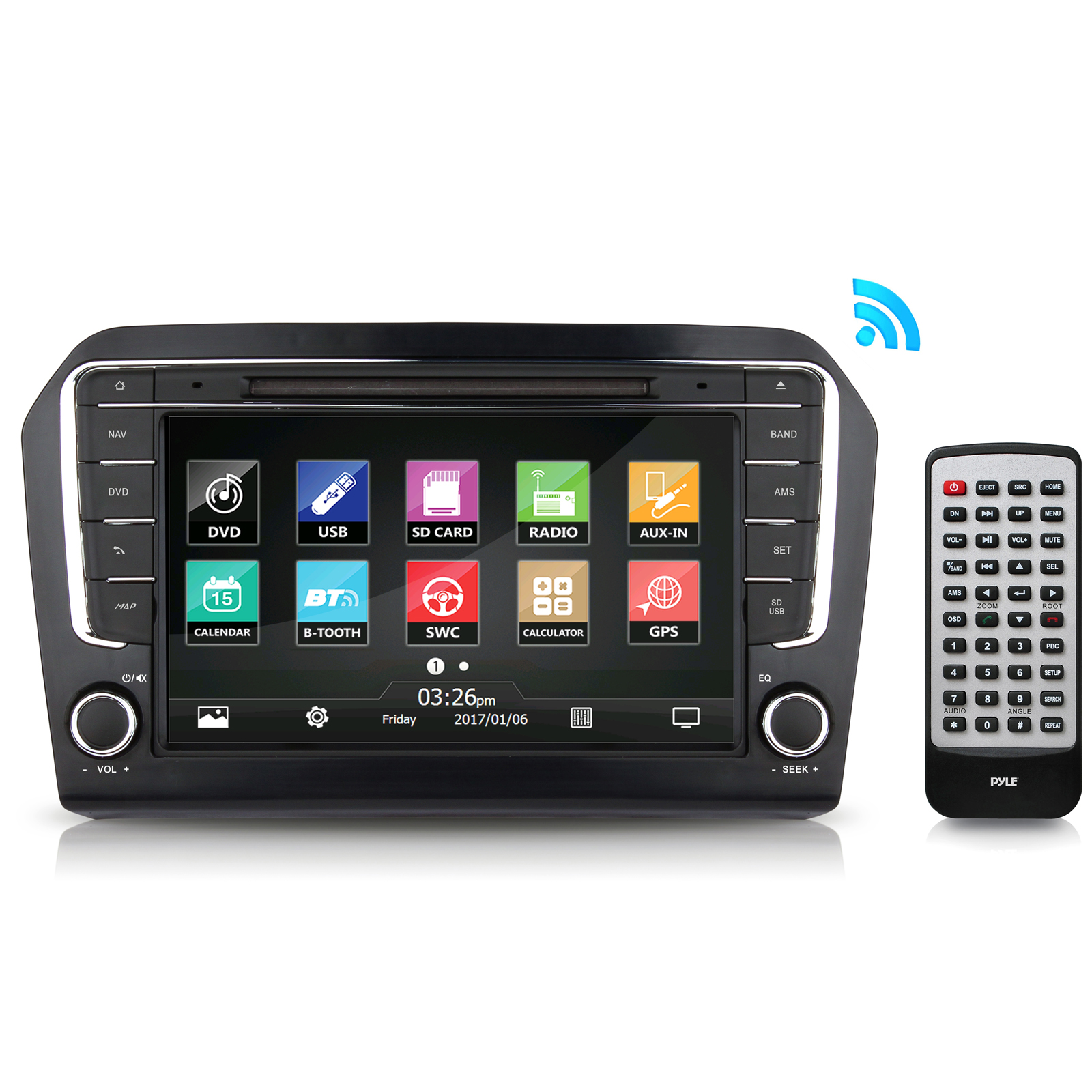 PYLE PVWJETTA13 - 2013 VW Jetta Factory OEM Replacement Stereo Receiver, Plug-and-Play Direct Fitment Radio Headunit - image 1 of 4