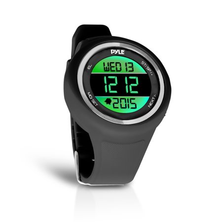 PYLE-SPORT PATW19BK - Go Sport Multi-Function Sports Training Watch (Stopwatch, Pedometer, Countdown Timer, Multi-Alarm, Daily Reminders)