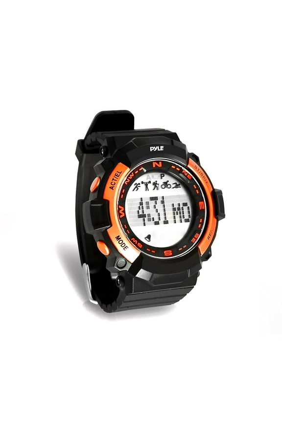 -SPORT PSPTR19OR - Multi-Function Sports Wrist Watch, Sleep Monitor, Pedometer Step Counter and Stop Watch (Orange)