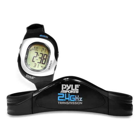 PYLE-SPORT PSWHRL34 - 2.4GHz Ladies Heart Rate Monitor W/ Coded Heart Rate Transmission, 4 Heart Rate Zones, Calorie & Fat Burned, 50 Lap Chronograph Memory, SOS Mode