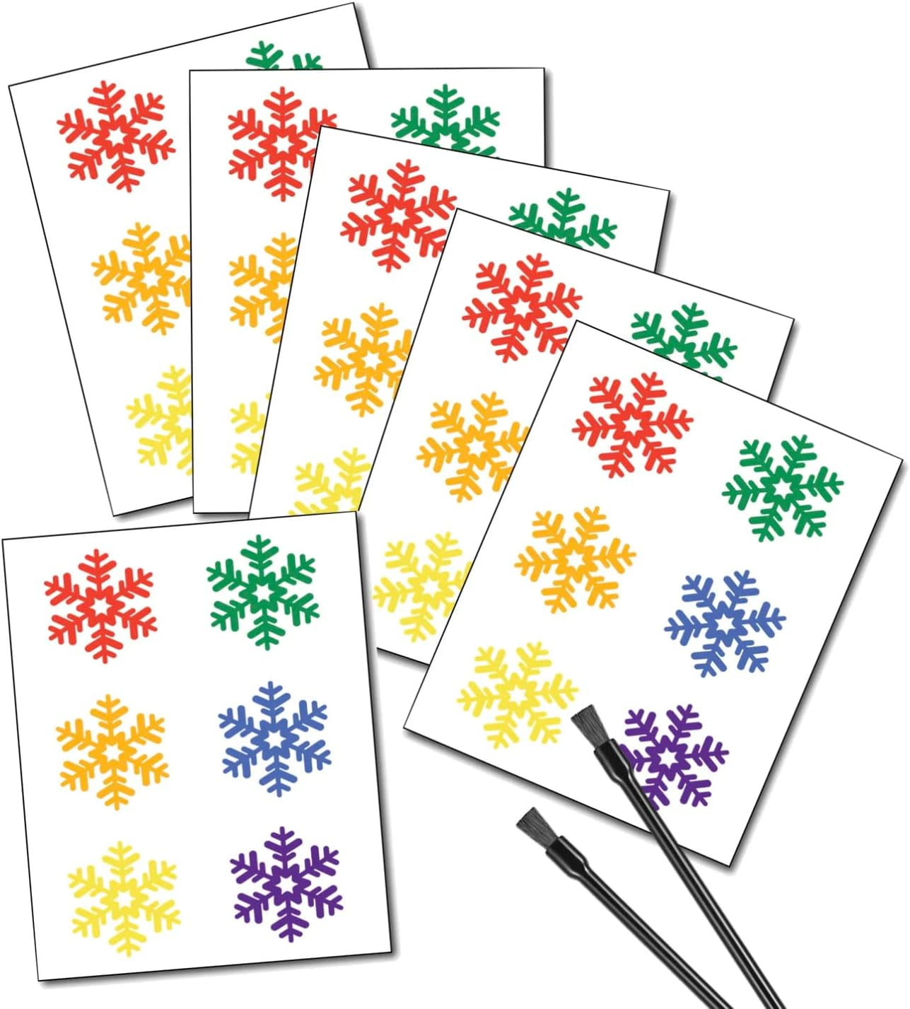 PYO Paint Your Own Christmas Snowflakes Edible Paint Palette Kits Use