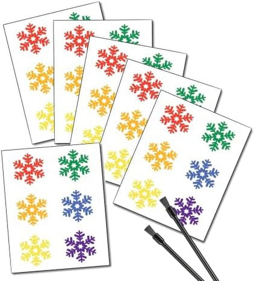 PYO Paint Your Own Christmas Snowflakes Edible Paint Palette Kits Use