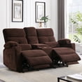 thumbnail image 1 of PYOIER Reclining Loveseat Sofa With Massage & Heating, Grey, 1 of 9