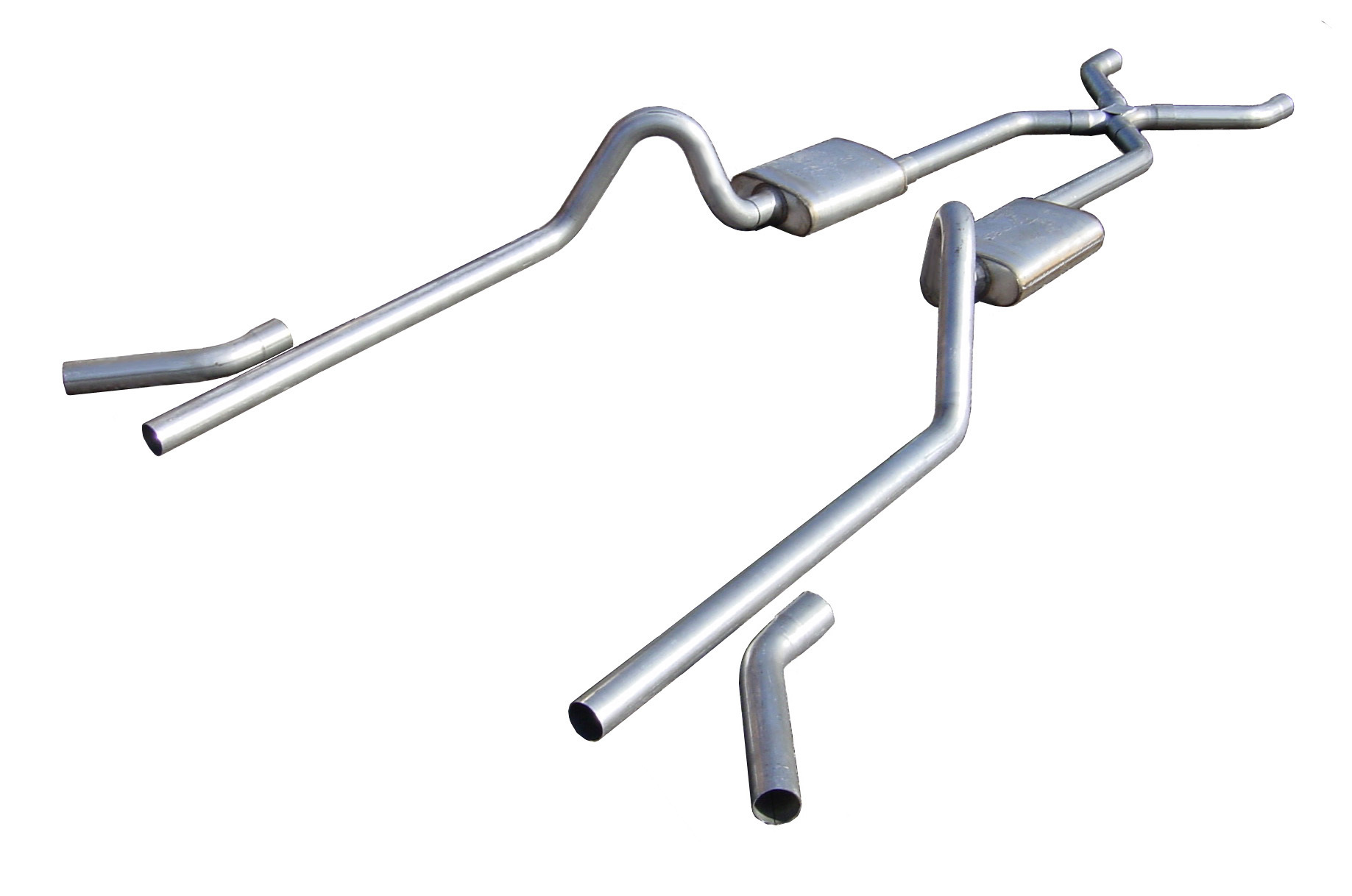 PYPES PERFORMANCE EXHAUST 55-57 Chevy H-Bomb Crossmember Back Exhaust partNumber: SGC40S