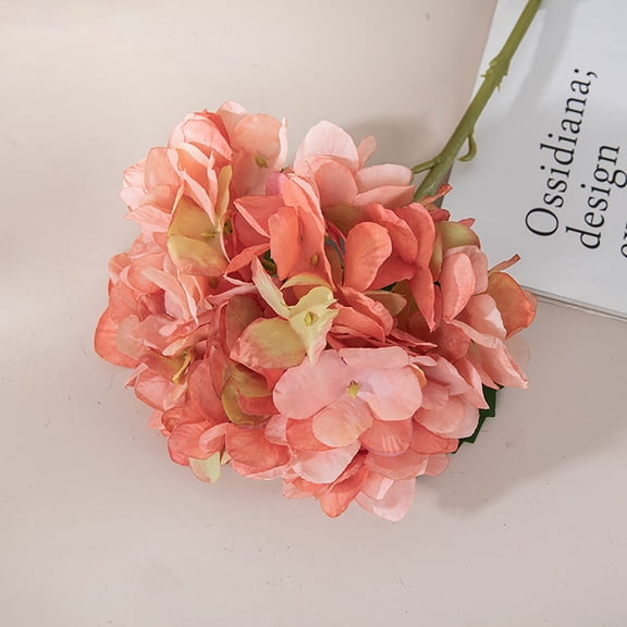 PYPESEEWY Artificial Flowers Silk Flowers Fake Hydrangea for Outdoor Simulation Flower Siying Single Hydrangea Flower Home Decoration Simulation Flower for Garden Patio Front Porch Home Decor