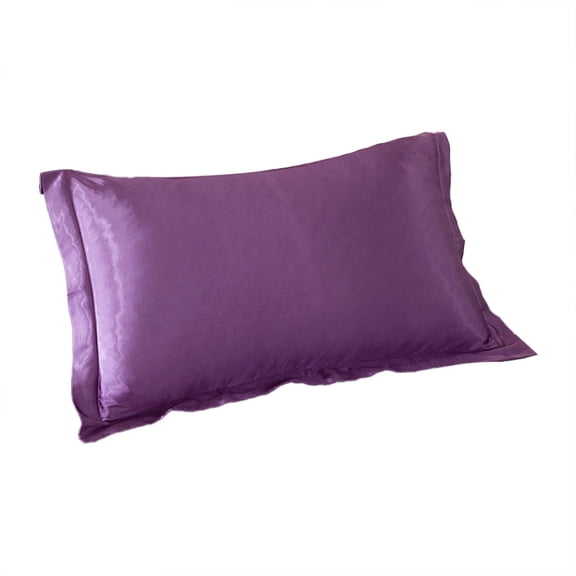 PYPESEEWY Clearance Antimicrobial Pillowcase Solid Color Faux Silk Pillowcase Silk No Zipper Envelope Pillow Pillow Cover Pillows Standard Size Set of 4 Cases