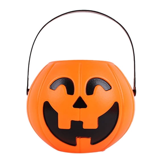 PYPESEEWY Clearance Home Storage Halloween Pumpkin Shape Funny and Tricky Children'S Portable Candy Bucket 4Pc