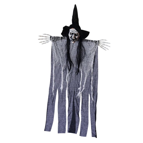PYPESEEWY Home Decor Warehouse Witch Hanging Halloween Decoration Witch Hanging Scene Decoration Photography Props Black Witch Hangs