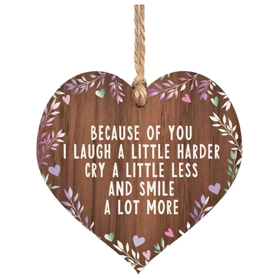 PYPESEEWY Modern Home Decor Warehouse Friendship Pissing Pants Funny Wooden Plaque Best Friend Gift