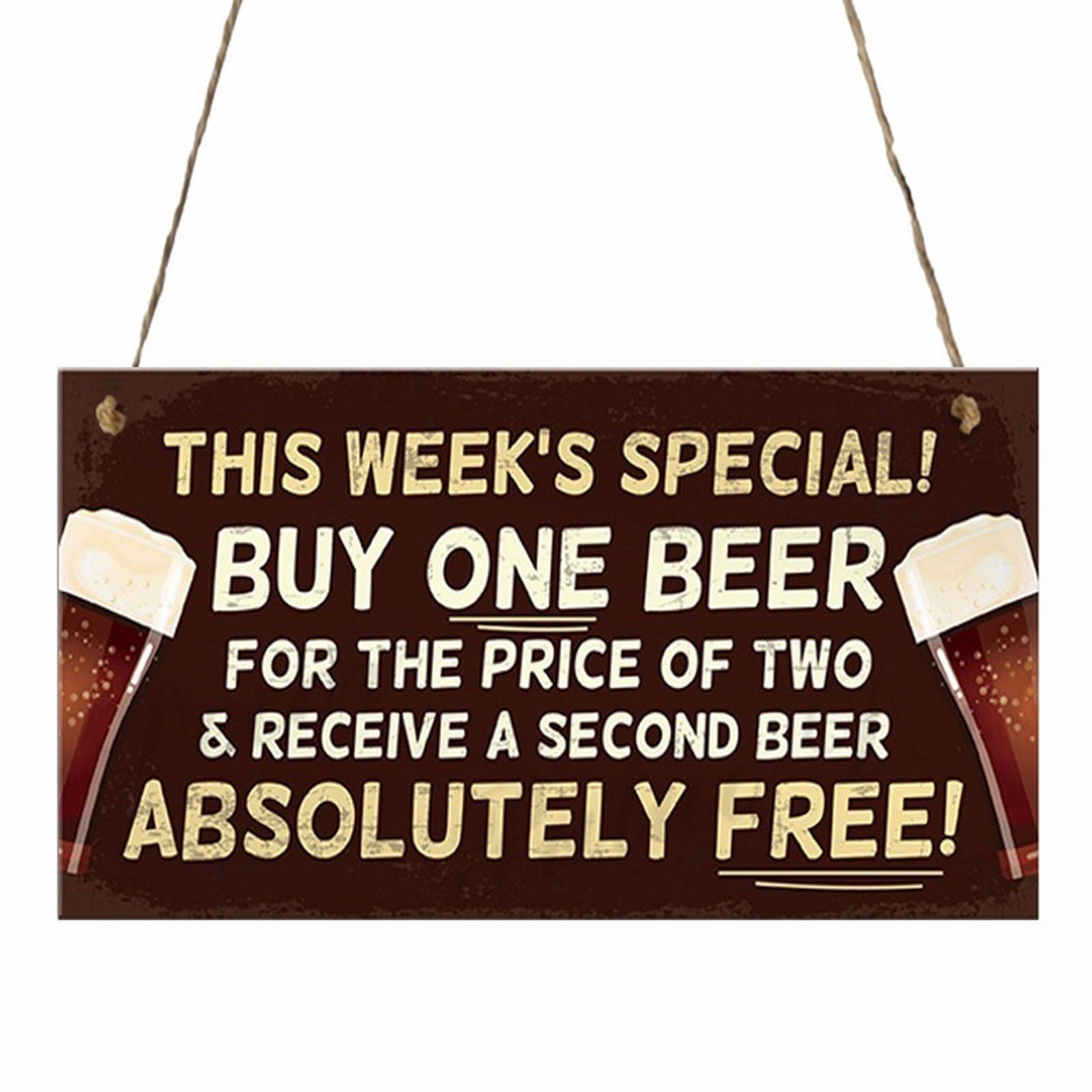 PYPESEEWY Vintage Home Decor Warehouse Bar Sign Hanging Wall Art ...
