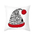thumbnail image 1 of PYPESEEWY Warehouse Black Pillows Set of 2 Christmas Letter Pattern Sofa Bed Home Decor Pillow Case Cushion Cover Pillows Standard Size Set of 4 Cases, 1 of 5