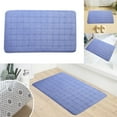 thumbnail image 1 of PYPESEEWY Warehouse Extra Soft and Absorbent Microfiber Bath Rugs Floor Tape for Rugs Bath Mat Microfiber Bathroom Rugs Washable and Dryer Safe Toilet Bath Mat U Shaped Leaf Bath Rug, 1 of 5