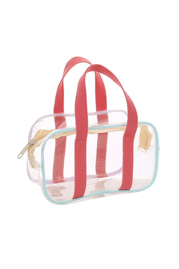 Warehouse Storage Bins Clear Pvc Beach Bag for Women Transparent Plastic Tote Bag 1Pc