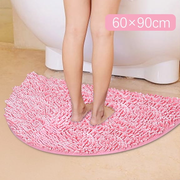 PYPESEEWY Warehouse Striped Bathroom Rug Mat Extra Thick and Absorbent Bath Rugs Pink Flower Rug Flat Bath Mat Memory Foam Bath Mat Set Of 2 Green Bathroom Rug Set Bath Mats for Shower