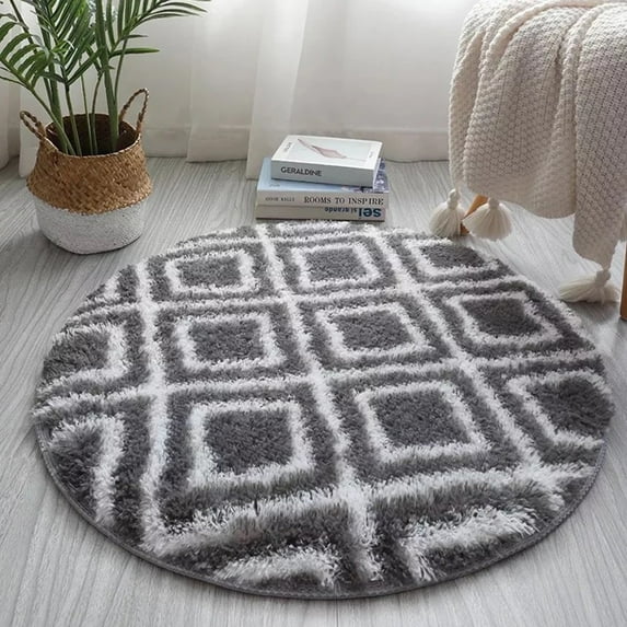 PYPESEEWY Warehouse Striped Bathroom Rug Mat Extra Thick and Absorbent Bath Rugs Rug Tape for Hardwood Floors Gray Bathroom Rugs Sets 2 Piece Bathroom Mats Sets 4 Piece Cute Bath Mats No Slip Rugs