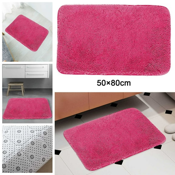 PYPESEEWY Warehouse Striped Bathroom Rug Mat Extra Thick and Absorbent Bath Rugs Small Bathroom Rug Shag Bathroom Rugs Bathroom Floor Mats Sets 2 Piece Bathroom Shower Mat Quick Dry Green Rug