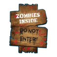 thumbnail image 1 of PYPESEEWY Wooden Halloween Decorations Halloween Decorations Garden Pile Outdoor Creepy Caution Sign Party Decorations Halloween Decorations for Indoor Home Outdoor Patio Yard Party Decor, 1 of 1