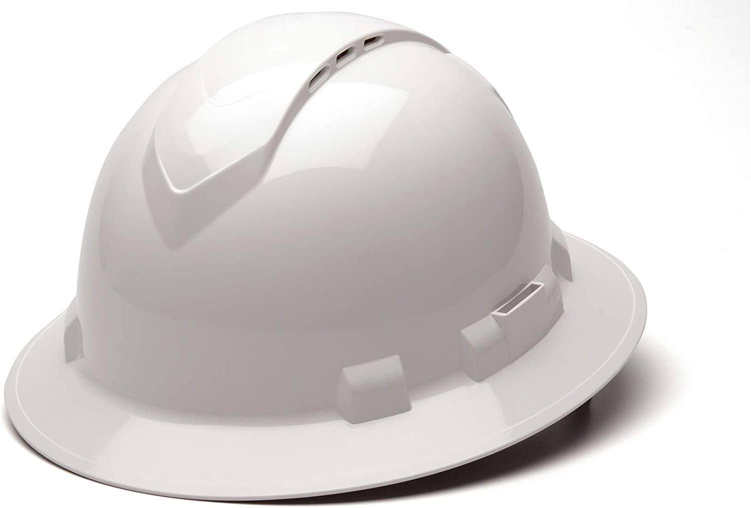 Cap Style Pyramex Ridgeline Hard Hat With Shiny White Graphite Pattern