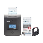 Pyramid Time Systems 2650 Electronic Top Load Time Clock with Auto-Aligning Time Card Feed and Top-Loading Design