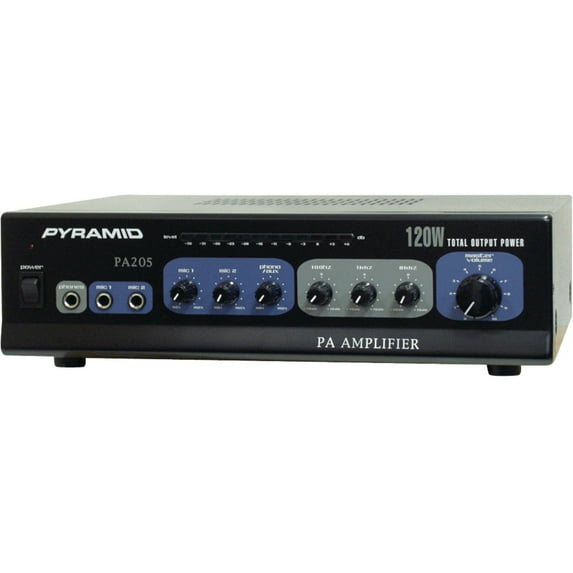Pyramid PA205 Amplifier With Microphone Input (120-Watt)