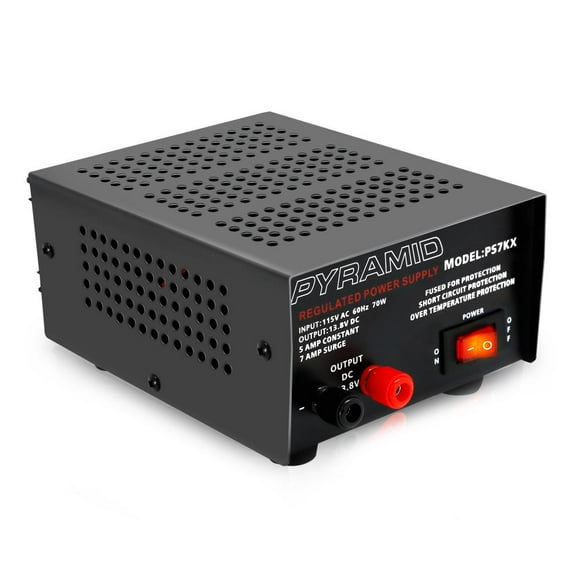 PYRAMID PS7KX - Bench Power Supply, AC-to-DC Power Converter (5 Amp)