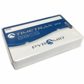 Pyramid Time Systems 42454 TimeTrax Proximity Badges, RFID Employee Time Clock Badges, 15 Pack, 3.5" x 2.5"