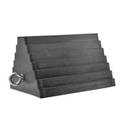 Hyper Tough Pyramid Rubber Wheel Chock with Eyebolt, Heavy-Duty Non-Slip Design for Cars, Trailers, RVs and Trucks