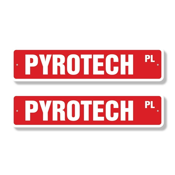 PYROTECH Classic Street Sign (2 Pack) pyrotechnics fireworks firework ...