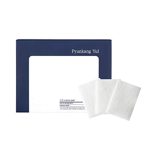 [ PYUNKANG YUL] 1/3 Cotton Pad for Face Care, for Daily Use - Hypoallergenic, Lint Free, Highly Absorbent (2 x 160 Pieces)