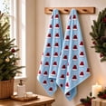 thumbnail image 1 of PYURTEP Christmas Hand Towels, 2 Pcs Soft Absorbent Holiday Kitchen Towels, Decorative Hand Towel for Christmas Bathroom Kitchen, 23.6 x 15.8 inch, 1 of 8