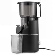 PYY Cold Press 250W Slow Masticating Juicer - Easy-Clean Compact Juice Extractor for Fruits, Vegetables & Leafy Greens Celery, Citrus, Spice Root, Wheatgrass - Matte Black/Silver
