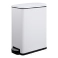 thumbnail image 1 of PYY Slim Stainless Steel Kitchen Trash Can - 12 Gallon Step-On Pedal with Soft Close Lid - Removable Inner Bucket - Narrow Space-Saving Design for Home, Office, Bathroom - 45L White 51.5x25.4x63.3cm, 1 of 7