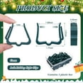 thumbnail image 1 of PYYAN-120 Pcs Christmas Light Clips with Clear Plastic Case Box Outdoor 1 5/8 Inch Gutter Fascia Boards Clips Hanger Plastic String Light Hooks for Outside Roof Gutter Fence Eave (Green), 1 of 4