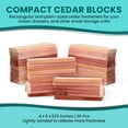 thumbnail image 1 of PYYAN-36 Cedar Blocks for Clothes Storage - Cedar Chips for Closets and Drawers - Moth Balls Repellent for Closets - Cedar Planks - Cedar for Closets - Cedar Hangers for Closet - Cedar Wood for Close, 1 of 4