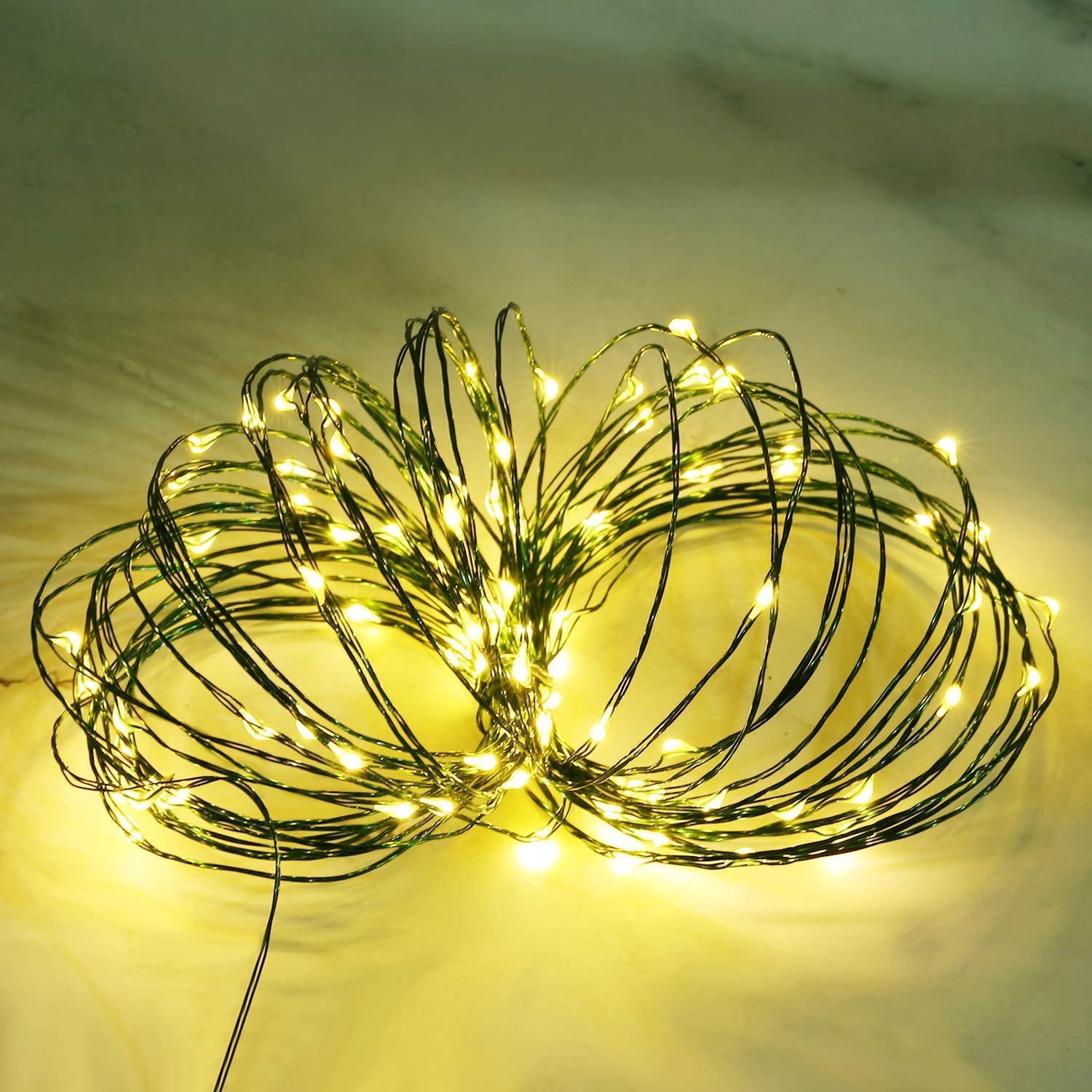 PYYAN-Battery Operated Starry Lights - 18FT 50 Micro LEDs, Warm White ...